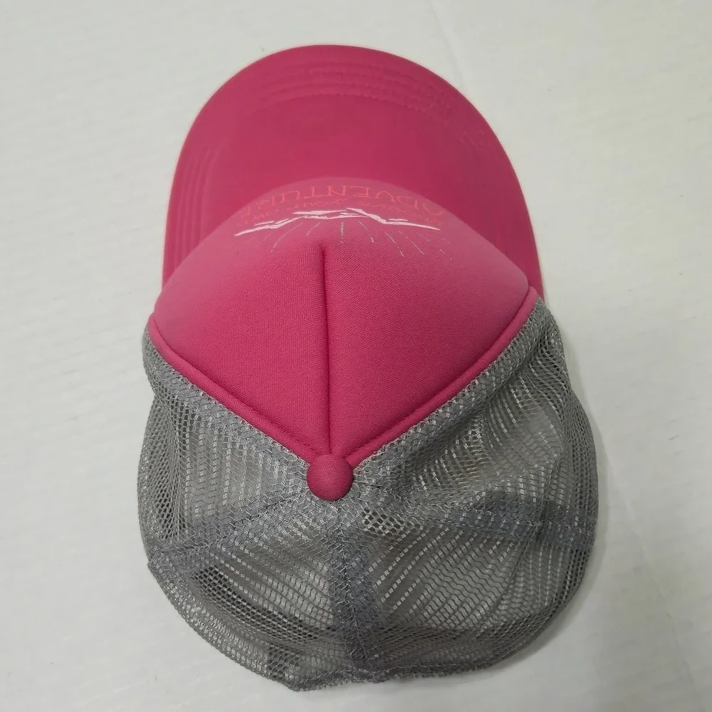 The North Face Youth Pink Trucker Hat Choose Your Own Adventure Mesh Cap M